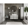 Mexen Orio meuble de salle de bain sous lavabo 100 cm, 2 tiroirs, gris mat - 91A10-10047-2-BFF62