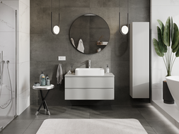Mexen Orio meuble de salle de bain sous lavabo 100 cm, 2 tiroirs, gris mat - 91A10-10047-2-BFF62