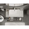 Mexen Orio meuble de salle de bain sous lavabo 100 cm, 2 tiroirs, gris mat - 91A10-10047-2-BFF62