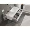 Mexen Orio meuble de salle de bains sous lavabo 120 cm, 1 tiroir, blanc brillant - 91A10-12023-1-BF00