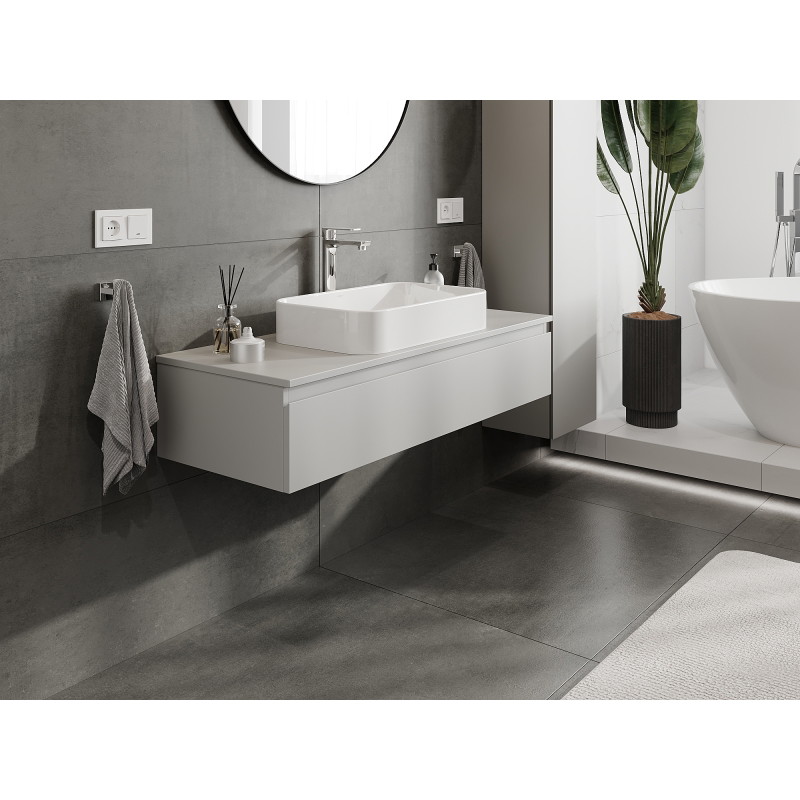 Mexen Orio armoire de salle de bain sous-lavabo 120 cm, 1 tiroir, gris mat - 91A10-12023-1-BF62