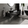 Mexen Orio meuble de salle de bains sous lavabo 120 cm, 1 tiroir, noir brillant - 91A10-12023-1-BF70