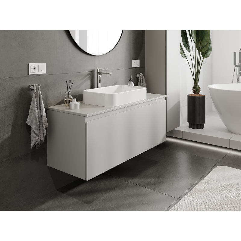 Mexen Orio meuble de salle de bains sous-vasque 120 cm, 1 tiroir, gris mat - 91A10-12047-1-BF62