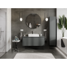 Mexen Orio meuble de salle de bain sous-lavabo 120 cm, 1 tiroir, graphite mat - 91A10-12047-1-BF66