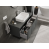 Mexen Orio meuble de salle de bain sous-lavabo 120 cm, 1 tiroir, graphite mat - 91A10-12047-1-BF66