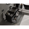 Mexen Orio armoire de salle de bain sous lavabo 120 cm, 1 tiroir, noir brillant - 91A10-12047-1-BF70