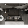 Mexen Orio armoire de salle de bain sous lavabo 120 cm, 1 tiroir, noir brillant - 91A10-12047-1-BF70