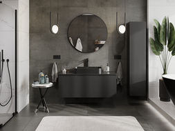 Mexen Orio meuble de salle de bain sous-lavabo 120 cm, 1 tiroir, noir mat - 91A10-12047-1-BF71