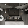 Mexen Orio meuble de salle de bain sous-lavabo 120 cm, 1 tiroir, noir mat - 91A10-12047-1-BF71