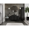 Mexen Orio meuble de salle de bain sous lavabo 120 cm, 2 tiroirs, noir brillant - 91A10-12047-2-BFF70