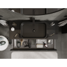 Mexen Orio meuble de salle de bain sous lavabo 120 cm, 2 tiroirs, noir brillant - 91A10-12047-2-BFF70