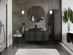 Mexen Orio meuble de salle de bains sous-vasque 120 cm, 2 tiroirs, noir mat - 91A10-12047-2-BFF71