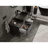 Mexen Orio meuble de salle de bains sous-vasque 120 cm, 2 tiroirs, noir mat - 91A10-12047-2-BFF71