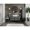Mexen Orio meuble de salle de bains sous lavabo 120 cm, 2 tiroirs, graphite mat - 91A10-12047-2-BFF66