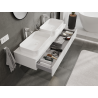 Mexen Orio armoire de salle de bain sous lavabo 140 cm, 1 tiroir, blanc brillant - 91A10-14023-1-BF00