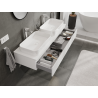 Mexen Orio meuble de salle de bain sous-vasque 140 cm, 1 tiroir, blanc mat - 91A10-14023-1-BF01
