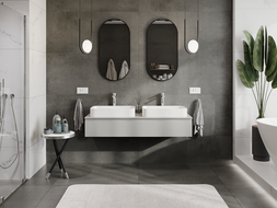 Mexen Orio armoire de salle de bain sous lavabo 140 cm, 1 tiroir, gris mat - 91A10-14023-1-BF62