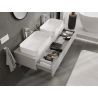 Mexen Orio armoire de salle de bain sous lavabo 140 cm, 1 tiroir, gris mat - 91A10-14023-1-BF62