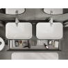 Mexen Orio meuble de salle de bain sous lavabo 140 cm, 1 tiroir, graphite mat - 91A10-14023-1-BF66