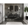 Mexen Orio meuble de salle de bain sous lavabo 140 cm, 1 tiroir, noir mat - 91A10-14023-1-BF71