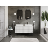 Mexen Orio meuble de salle de bain sous lavabo 140 cm, 2 tiroirs, blanc brillant - 91A10-14047-2-BFF00
