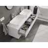 Mexen Orio meuble de salle de bain sous lavabo 140 cm, 2 tiroirs, blanc brillant - 91A10-14047-2-BFF00