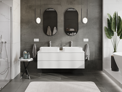 Mexen Orio armoire de salle de bain sous vasque 140 cm, 2 tiroirs, blanc mat - 91A10-14047-2-BFF01