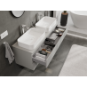 Mexen Orio armoire de salle de bains sous lavabo 140 cm, 2 tiroirs, gris mat - 91A10-14047-2-BFF62