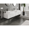 Mexen Orio meuble sous-lavabo 160 cm, 1 tiroir, blanc brillant - 91A10-16023-1-BF00