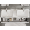 Mexen Orio meuble sous-lavabo 160 cm, 1 tiroir, blanc brillant - 91A10-16023-1-BF00