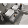 Mexen Orio armoire de salle de bain sous lavabo 160 cm, 1 tiroir, graphite mat - 91A10-16023-1-BF66
