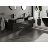 Mexen Orio cabinet de salle de bain sous lavabo 160 cm, 1 tiroir, noir brillant - 91A10-16023-1-BF70