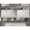 Mexen Orio meuble de salle de bain sous lavabo 160 cm, 2 tiroirs, gris mat - 91A10-16047-2-BFF62
