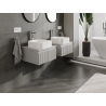 Mexen Rivel meuble de salle de bain sous-vasque 50 cm, 1 tiroir, rainuré, gris mat - 91A20-05023-1-BF62