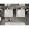 Mexen Rivel meuble de salle de bain sous-vasque 50 cm, 1 tiroir, rainuré, gris mat - 91A20-05023-1-BF62