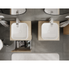 Mexen Rivel meuble de salle de bain sous lavabo 50 cm, 1 tiroir, rainuré, chêne - 91A20-05047-1-BF81