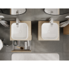 Mexen Rivel meuble de salle de bain sous lavabo 50 cm, 2 tiroirs, rainuré, chêne - 91A20-05047-2-BFF81