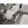 Mexen Rivel meuble de salle de bains sous-vasque 60 cm, 1 tiroir, rainuré, blanc mat - 91A20-06023-1-BF01