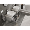 Mexen Rivel meuble de salle de bain sous lavabo 60 cm, 1 tiroir, rainuré, gris mat - 91A20-06023-1-BF62