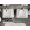 Mexen Rivel meuble de salle de bains sous lavabo 60 cm, 1 tiroir, rainuré, blanc mat - 91A20-06047-1-BF01