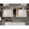 Mexen Rivel meuble de salle de bain sous lavabo 60 cm, 1 tiroir, rainuré, chêne - 91A20-06047-1-BF81