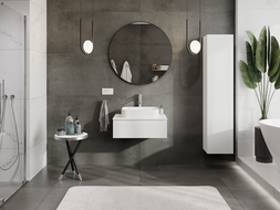Mexen Rivel meuble de salle de bain sous lavabo 70 cm, 1 tiroir, rainuré, blanc mat - 91A20-07023-1-BF01