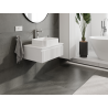 Mexen Rivel meuble de salle de bain sous lavabo 70 cm, 1 tiroir, rainuré, blanc mat - 91A20-07023-1-BF01
