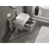 Mexen Rivel meuble de salle de bain sous lavabo 70 cm, 1 tiroir, rainuré, gris mat - 91A20-07023-1-BF62