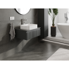 Mexen Rivel meuble de salle de bain sous-lavabo 70 cm, 1 tiroir, rainuré, graphite mat - 91A20-07023-1-BF66