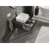 Mexen Rivel meuble de salle de bain sous-lavabo 70 cm, 1 tiroir, rainuré, graphite mat - 91A20-07023-1-BF66
