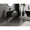 Mexen Rivel meuble de salle de bain sous-vasque 70 cm, 1 tiroir, rainuré, graphite mat - 91A20-07023-1-BF71