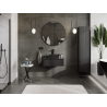 Mexen Rivel meuble de salle de bain sous-vasque 70 cm, 1 tiroir, rainuré, graphite mat - 91A20-07023-1-BF71
