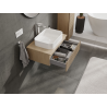 Mexen Rivel meuble de salle de bain sous lavabo 70 cm, 1 tiroir, rainuré, chêne - 91A20-07023-1-BF81