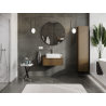 Mexen Rivel meuble de salle de bain sous lavabo 70 cm, 1 tiroir, rainuré, noyer - 91A20-07023-1-BF86